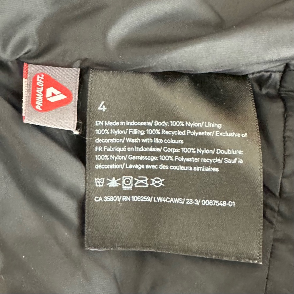 Lululemon Hooded Insulated Wrap Puffer Jacket Black Size 4 - Picture 5 of 5